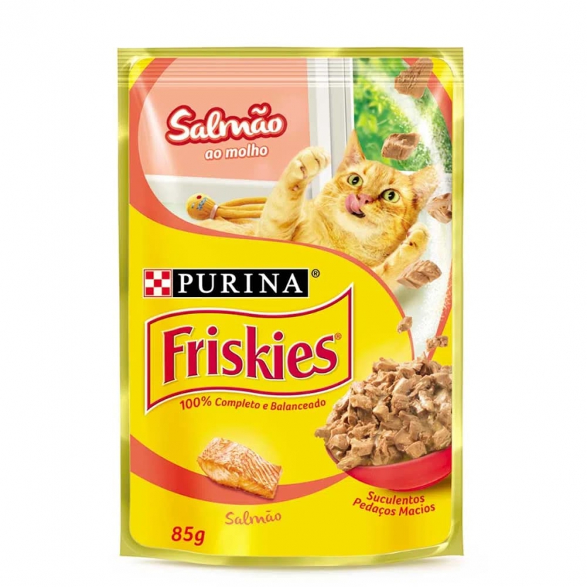 FRISKIES SACHE SALMAO 85G