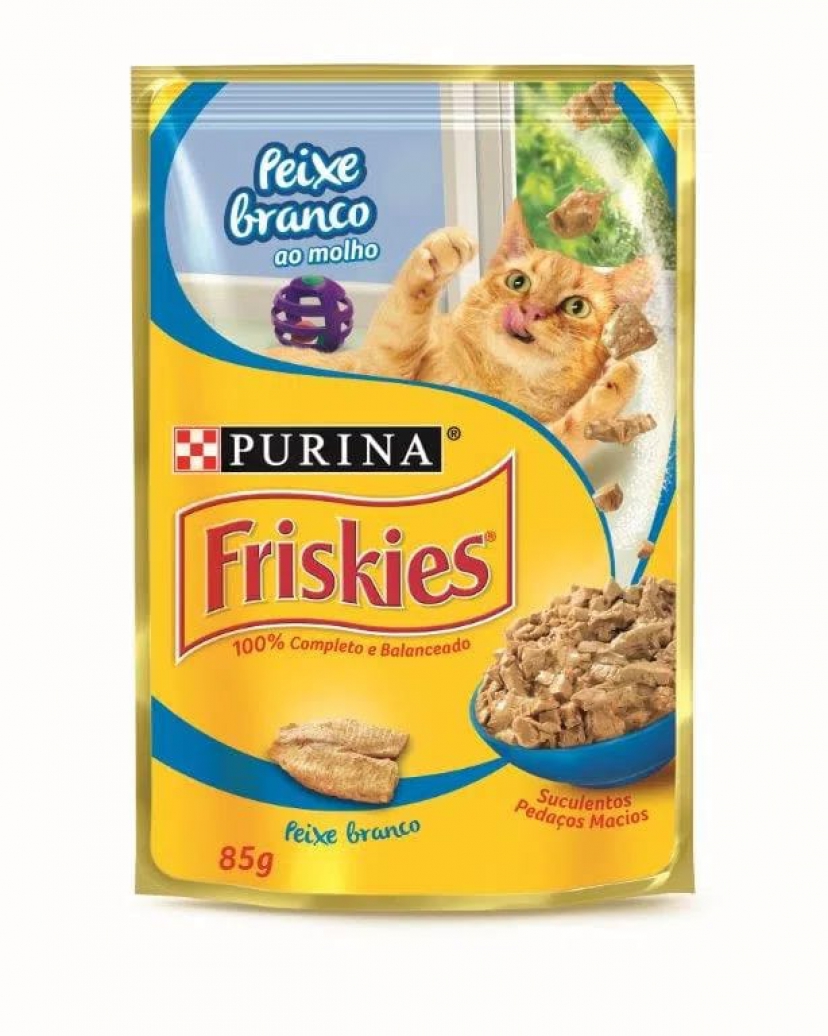 FRISKIES SACHE PEIXE BRANCO 85GR