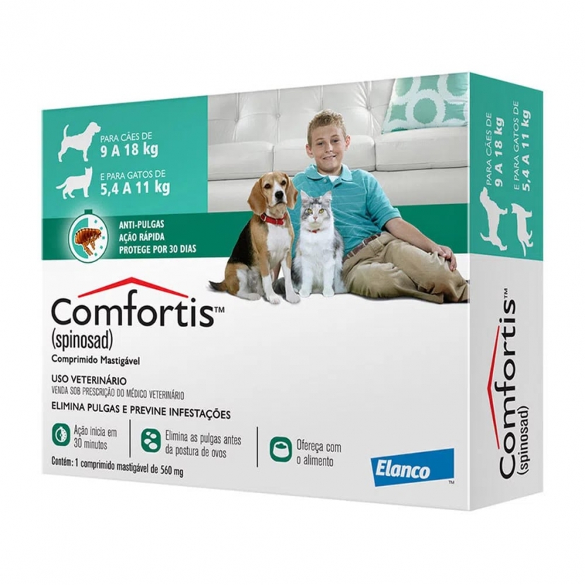 COMFORTIS 9 A 18KG 560MG (VERDE)