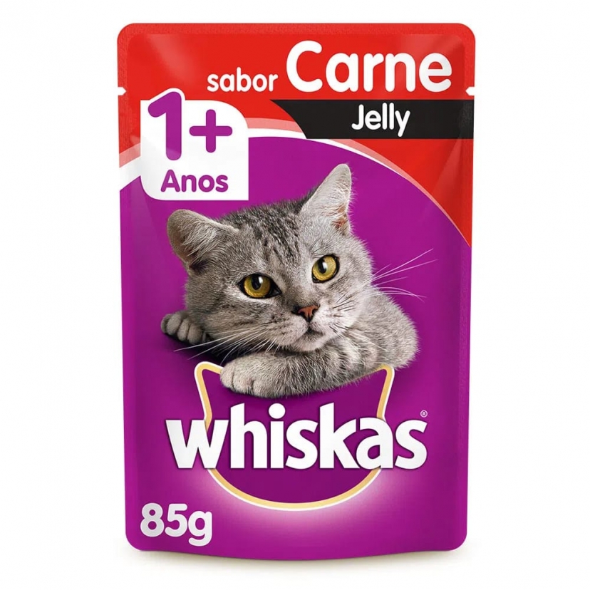 WHISKAS SACHE 85G CARNE JELLY 