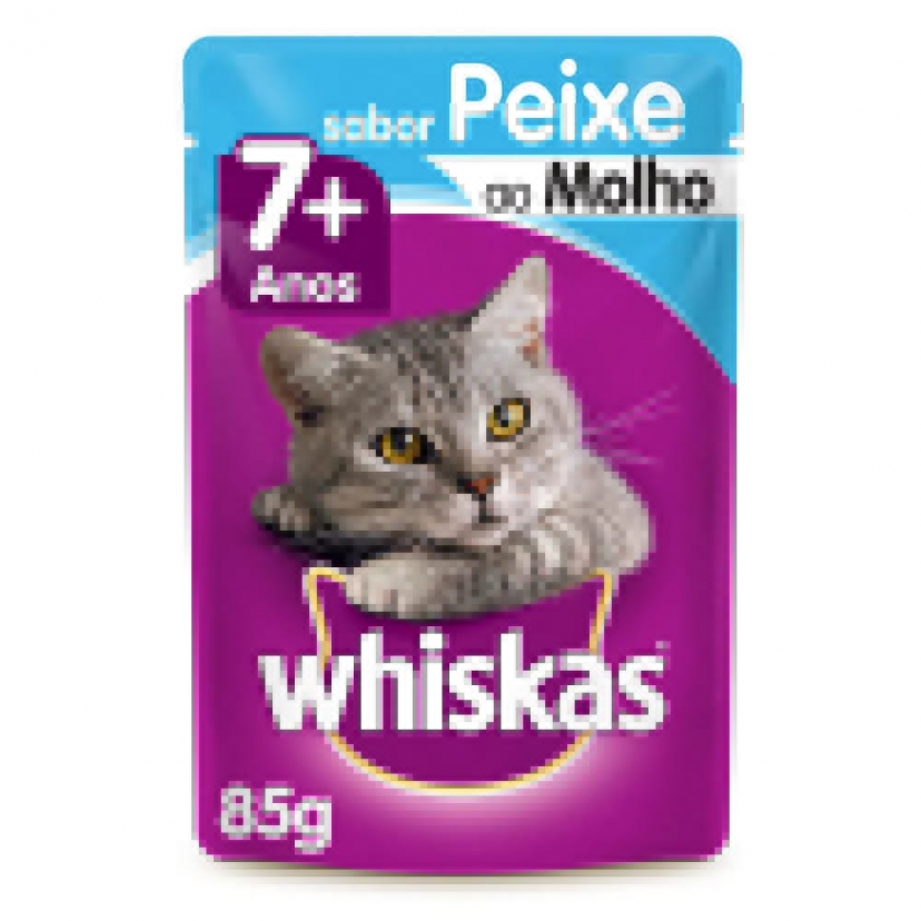 WHISKAS SACHE 85G 7+ PEIXE 