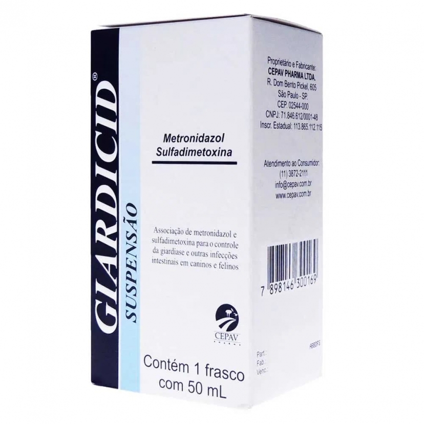 GIARDICID SUSPENSAO 50ML
