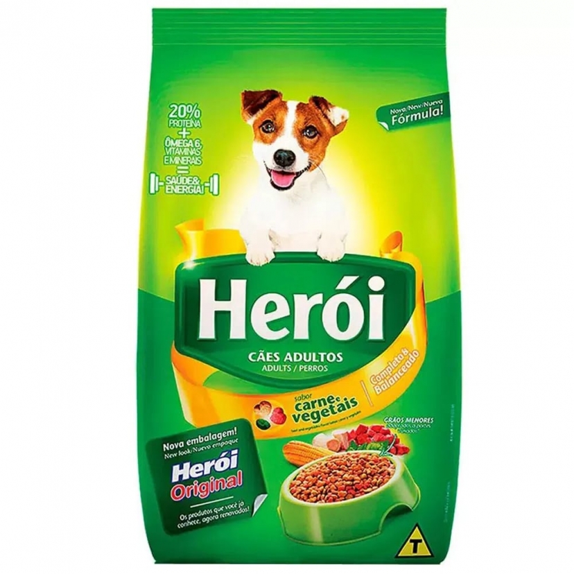 HEROI ADULTO CARNE/VEGETAIS 15KG
