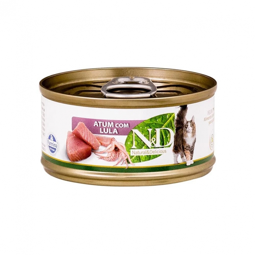 NED FELINE LATA ATUM C/LULA 70G