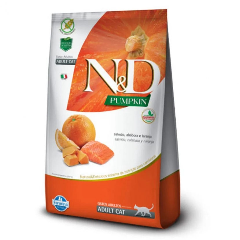 NED PUMPKIN FELINE ADULTO 400G SALMAO 