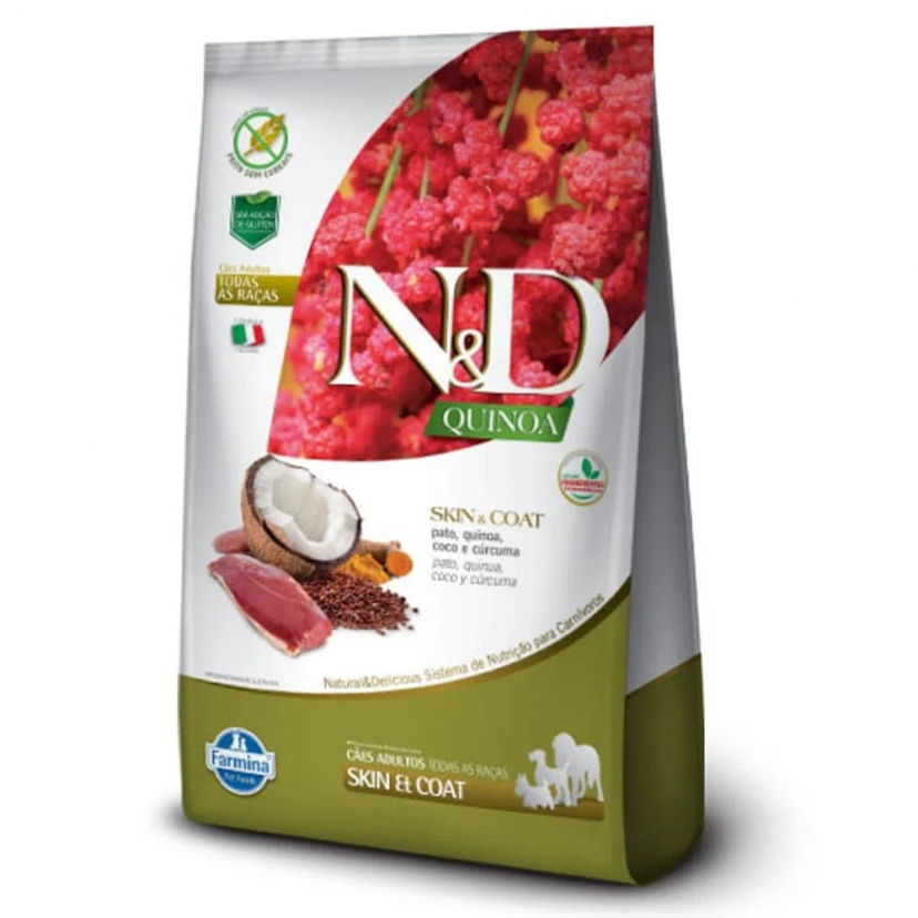 NED QUINOA ADULTO SKIN & COAT PATO 800G 
