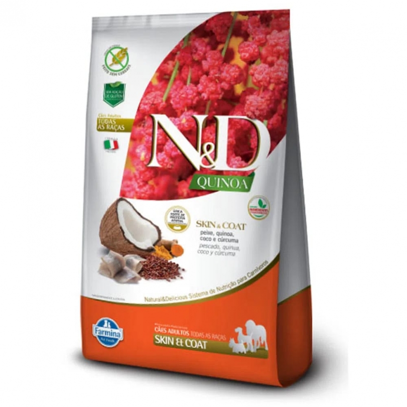 NED QUINOA ADULTO SKIN & COAT PEIXE 10,1KG 