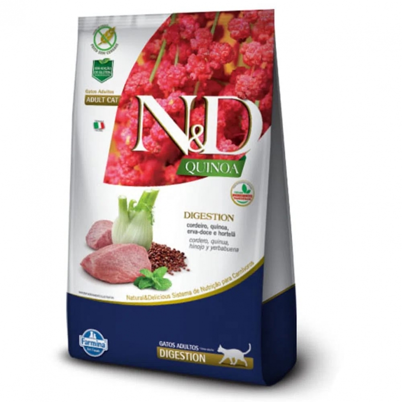 NED QUINOA FELINE ADULTO DIGESTION CORDEIRO 400G 