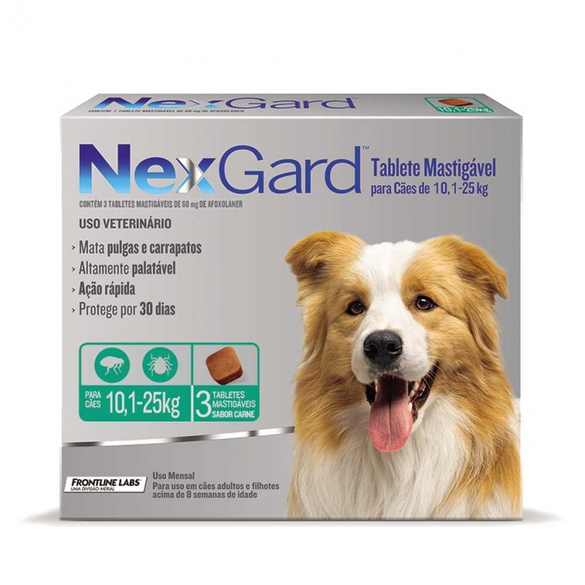 NEXGARD 10,1-25KG 68MG C/3UN