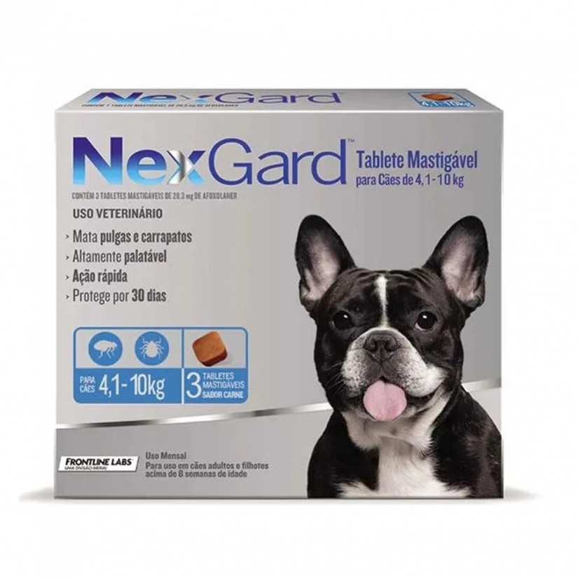 NEXGARD 4,1-10KG 28,3MG C/3UN