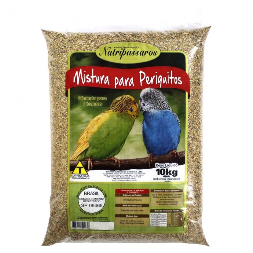NUTRIPASSAROS PERIQUITO 10KG