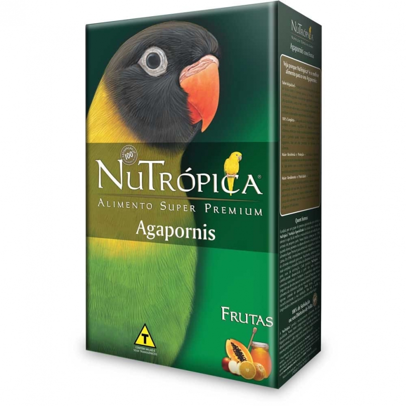 NUTROPICA AGAPORNIS COM FRUTAS 300GR