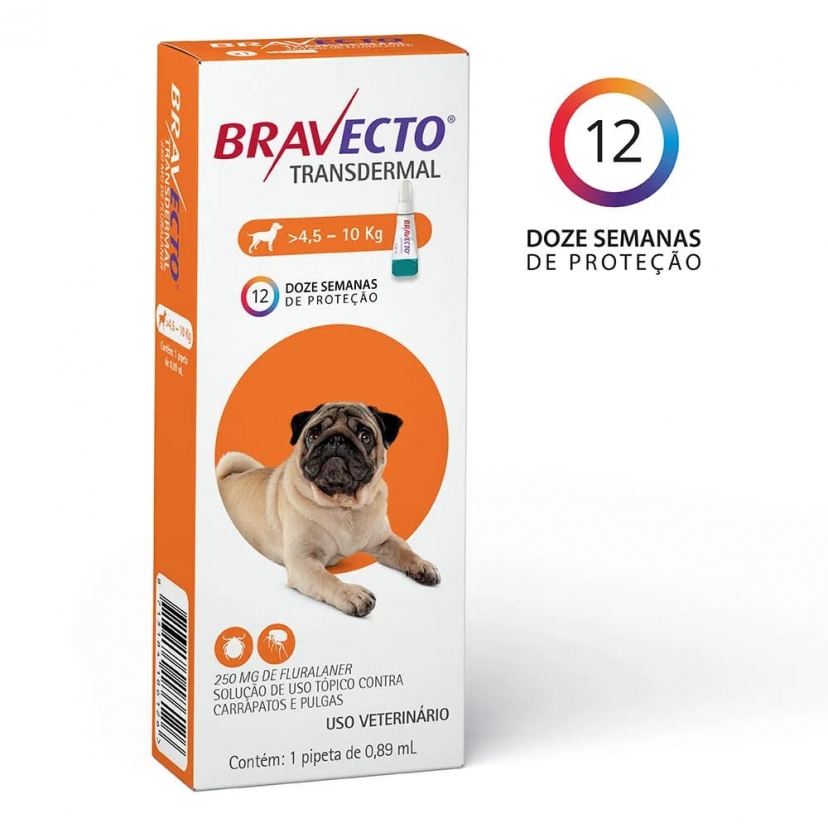 BRAVECTO TRANSDERMAL 4,5-10KG 250MG 