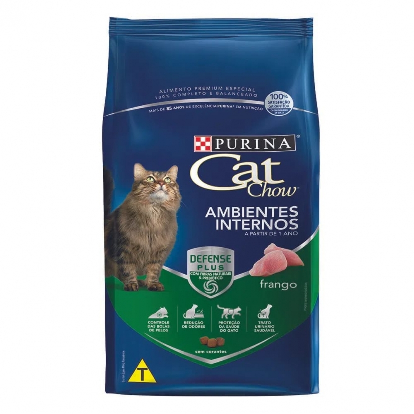 CAT CHOW AMBIENTES INTERNOS 3KG 