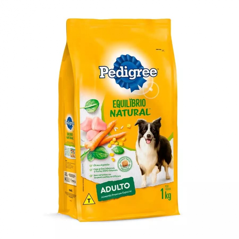 PEDIGREE EQ NATURAL RACAS MEDIAS E GRANDES 1KG