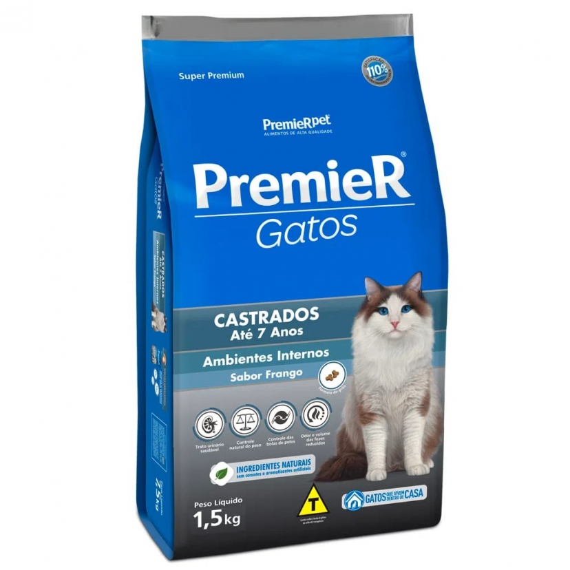 PREMIER GT CASTRADO ATE 7 FRANGO 1,5KG
