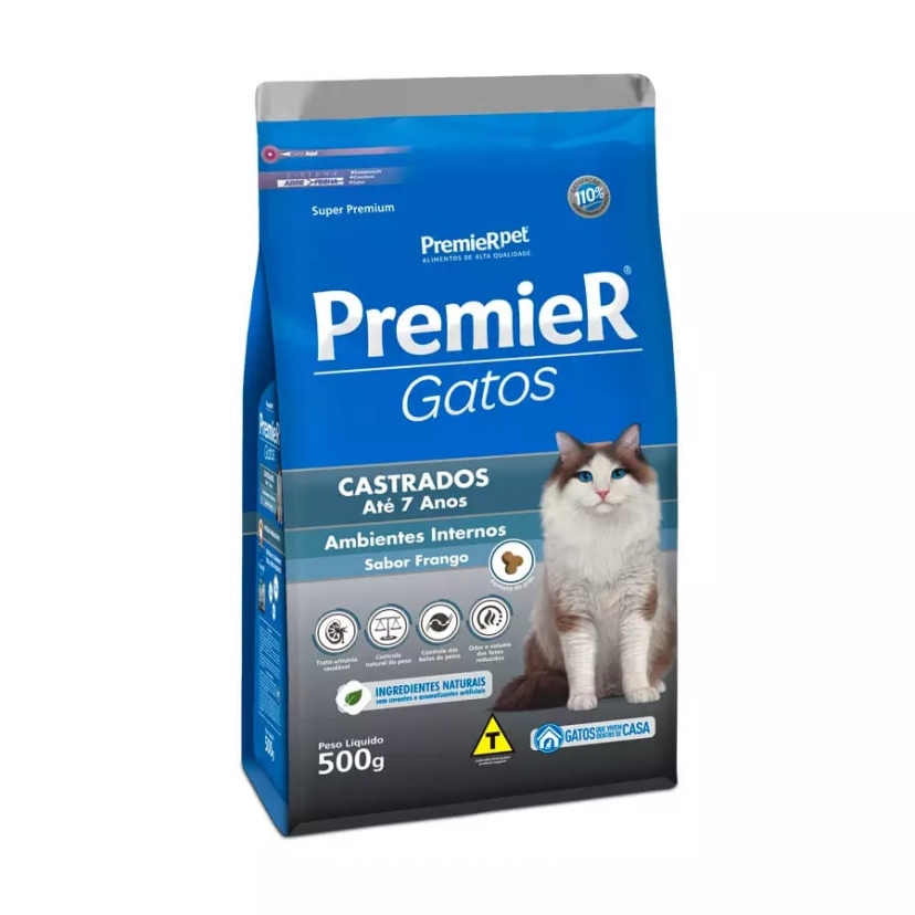 PREMIER GT CASTRADO ATE 7 FRANGO 500GR