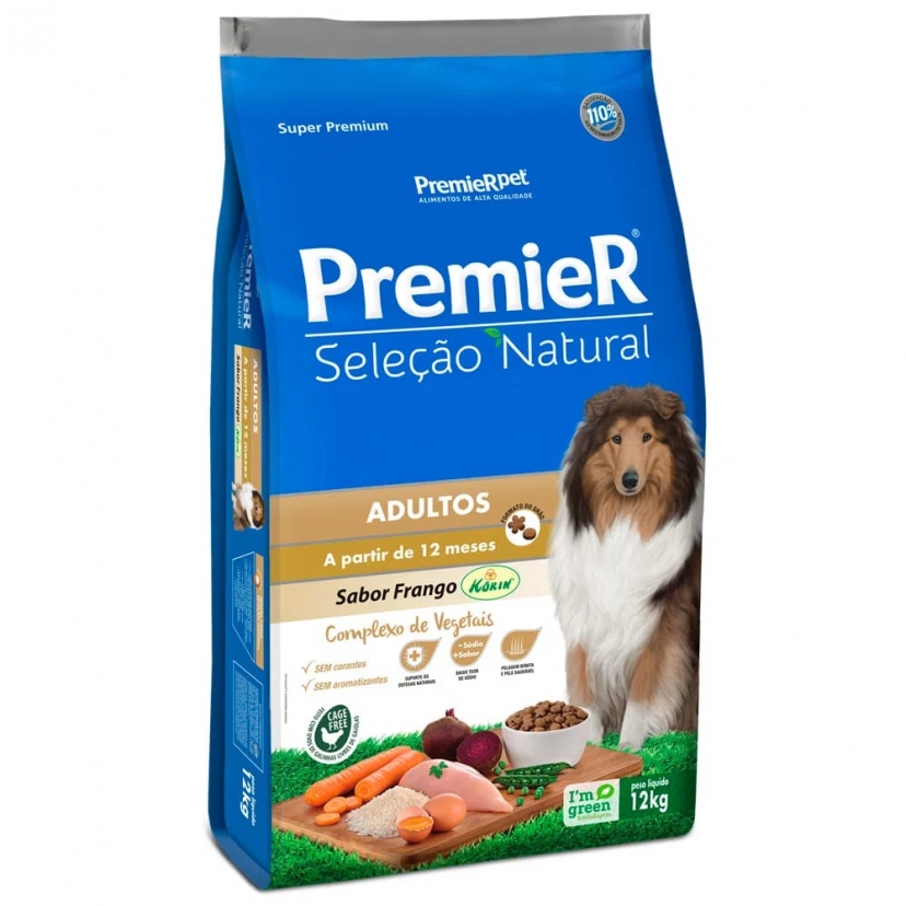 PREMIER SELECAO NATURAL ADULTO 12KG