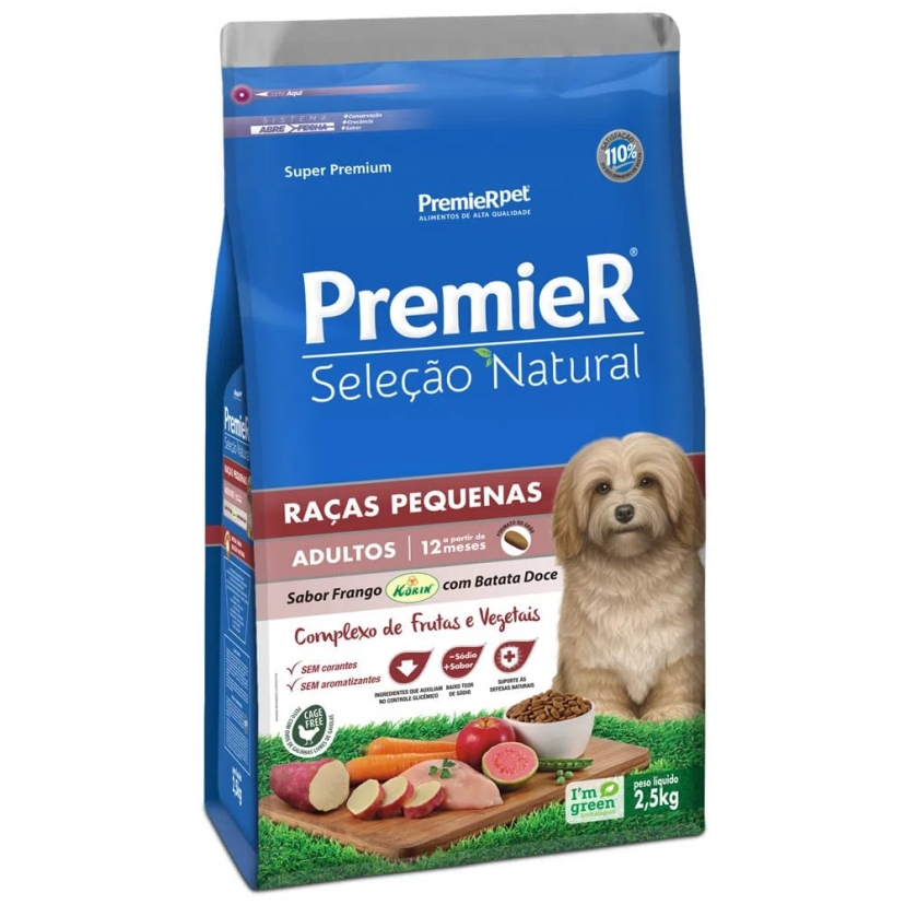 PREMIER SELECAO NATURAL ADULTO RP BD 2,5KG 