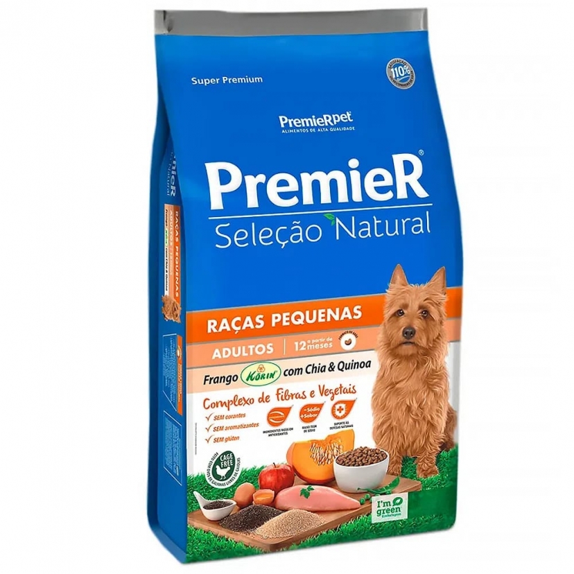 PREMIER SELECAO NATURAL ADULTO RP QUINOA & CHIA 10KG 