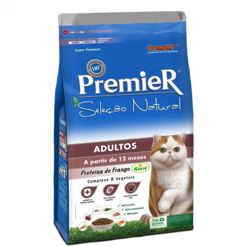 PREMIER SELECAO NATURAL GATOS ADULTO 1,5KG 