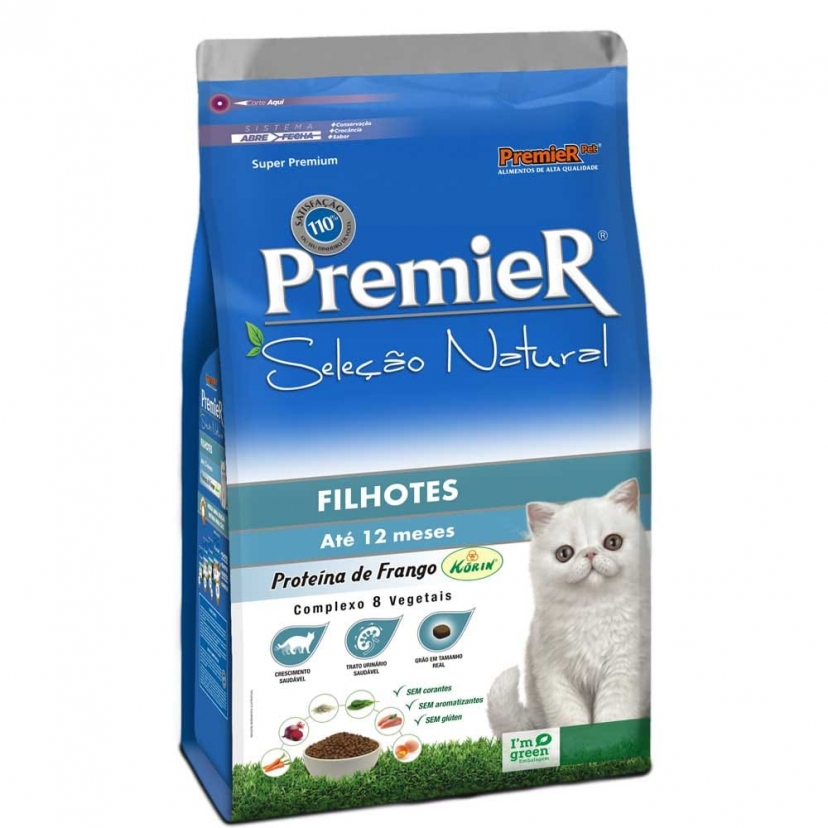 PREMIER SELECAO NATURAL GATOS FILHOTES 1,5KG
