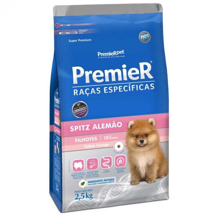PREMIER SPITZ ALEMAO FILHOTE 2,5KG
