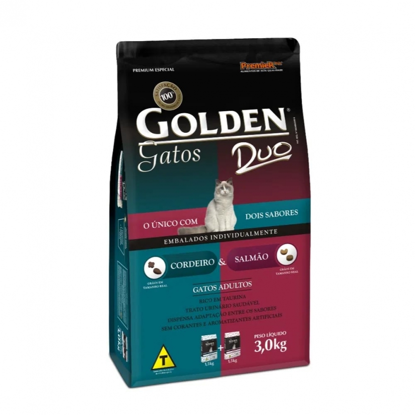 GOLDEN GT DUO SALMAO/CORDEIRO 3KG
