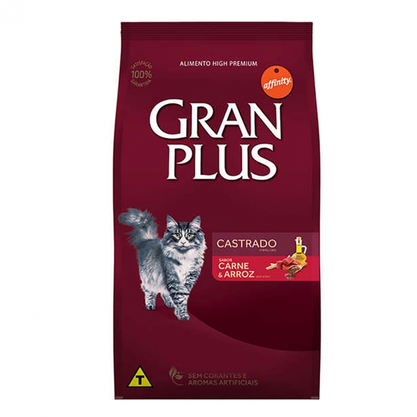 GRANPLUS GT CASTRADO CARNE/ARROZ 3KG