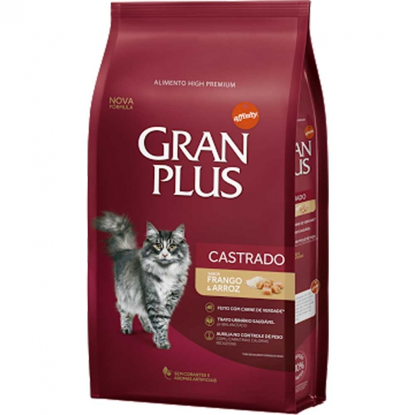 GRANPLUS GT CASTRADO FRANGO/ARROZ 3KG