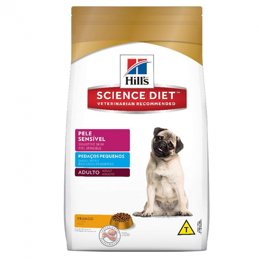 HILLS ADULTO PELE SENSIVEL PED PEQUENOS 2,5KG