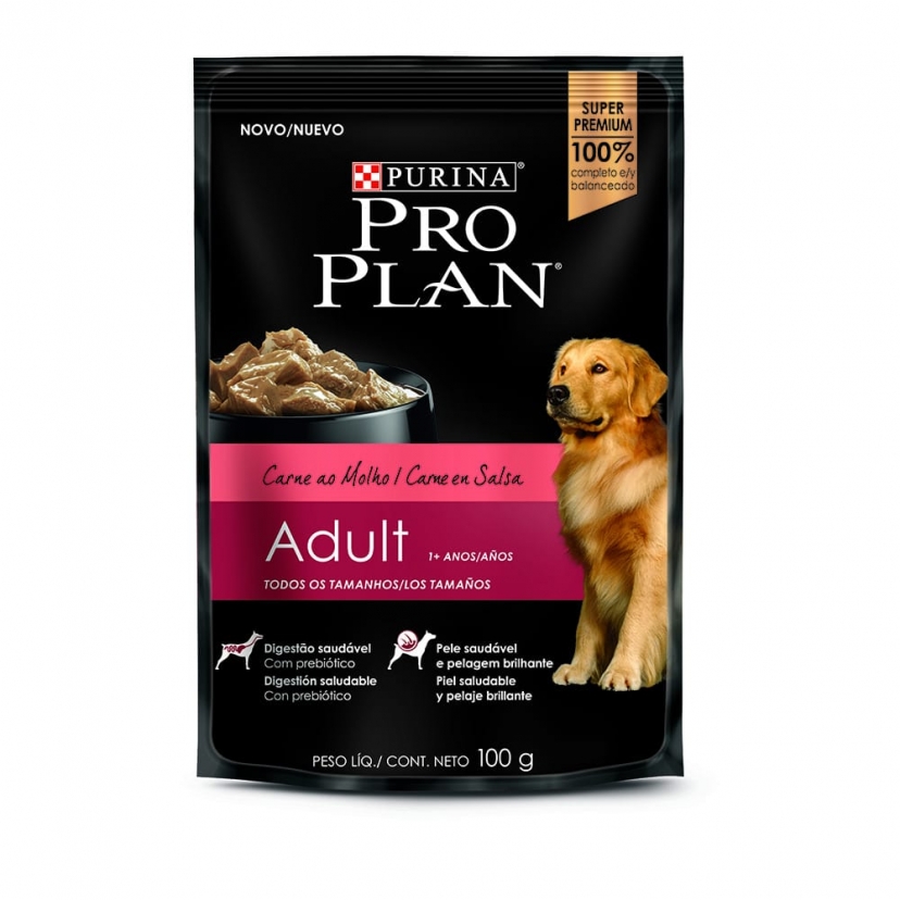 PRO PLAN SACHE ADULTO CARNE 100G