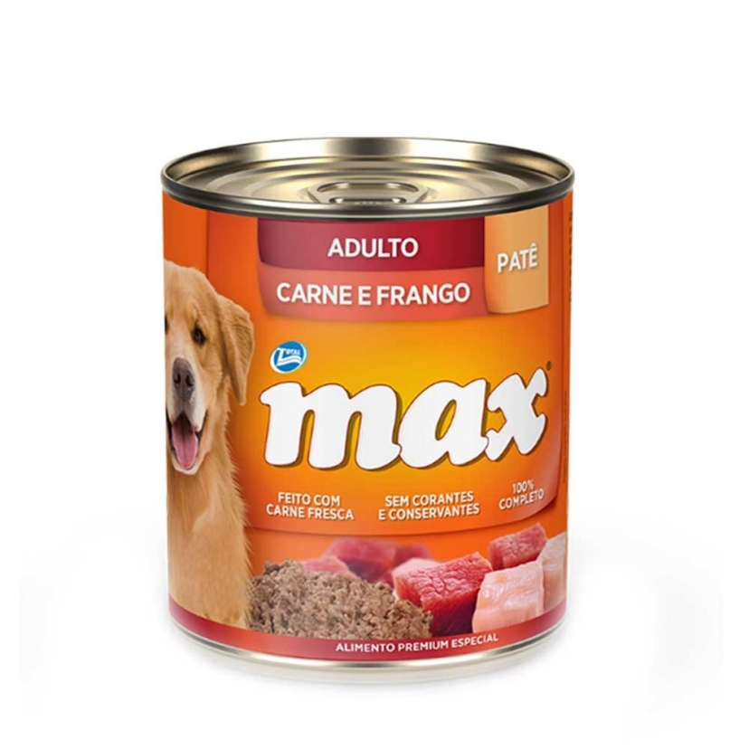 MAX CAES LATA CARNE E FRANGO 280G