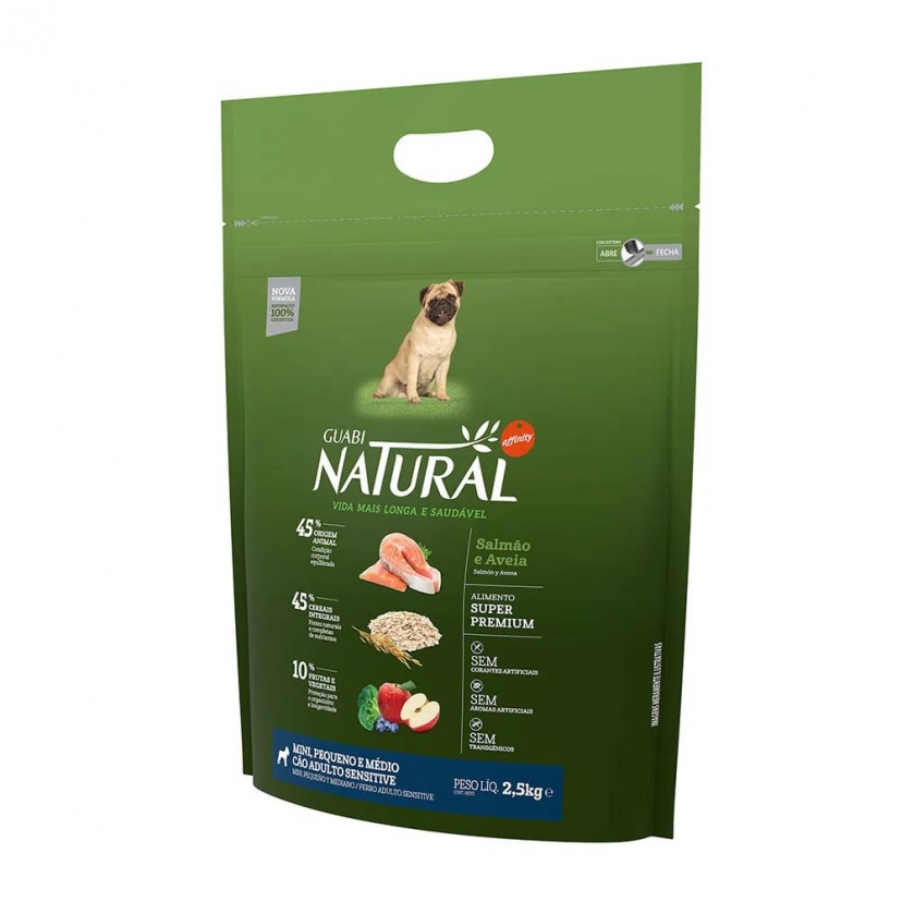 NATURAL SENSITIVE MP 2,5KG SALMAO E AVEIA 