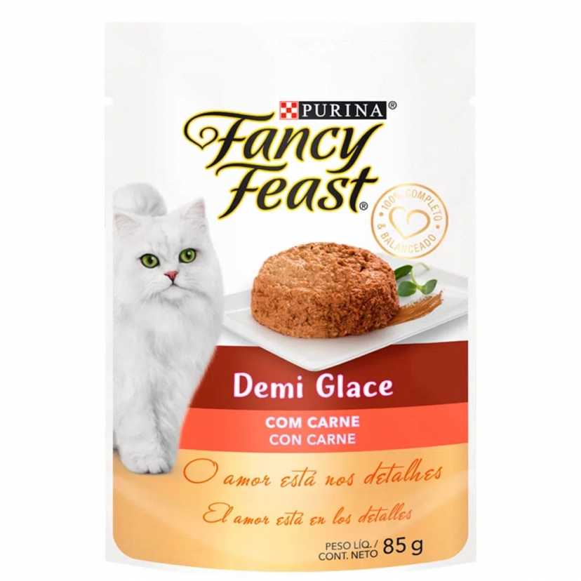 FANCY FEAST 85G DEMI GLACE CARNE 