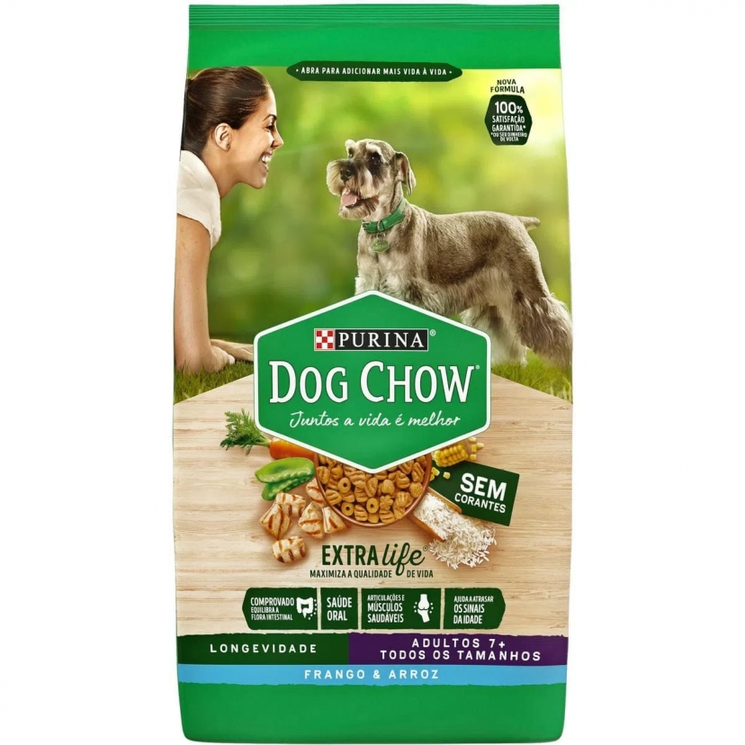 DOG CHOW SAUDAVEL ADULTO 7+ 15KG 