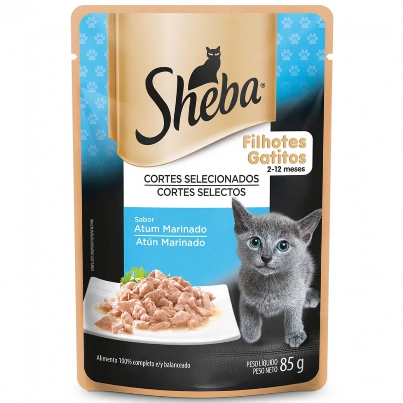 SHEBA SACHE 85G FILHOTE ATUM MARINADO 