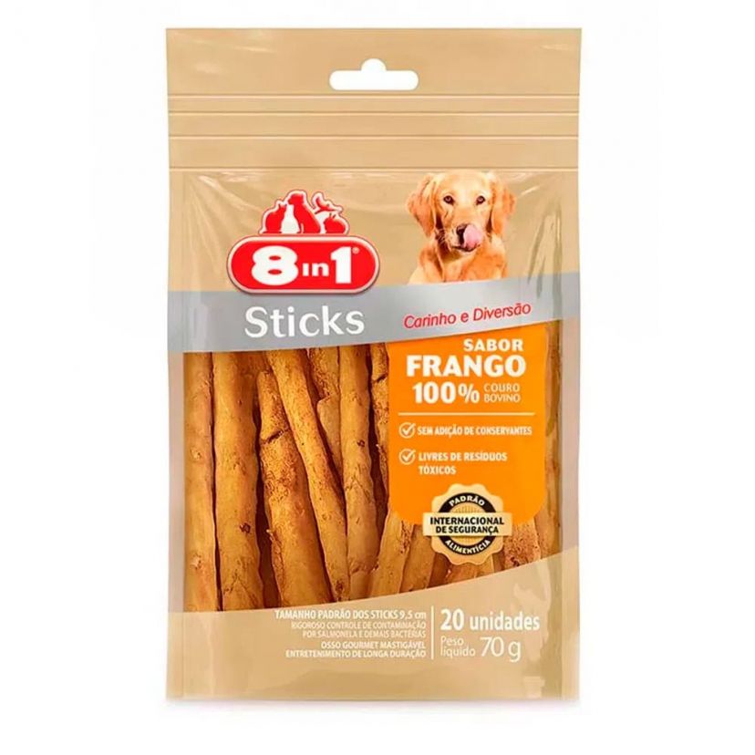 8 IN 1 STICKS FRANGO 70GR C/ 20UN