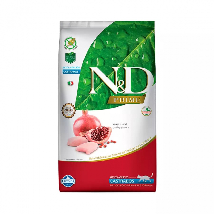 NED PRIME FELINE ADULTO CASTRADO FGO/ROMA 1,5KG 