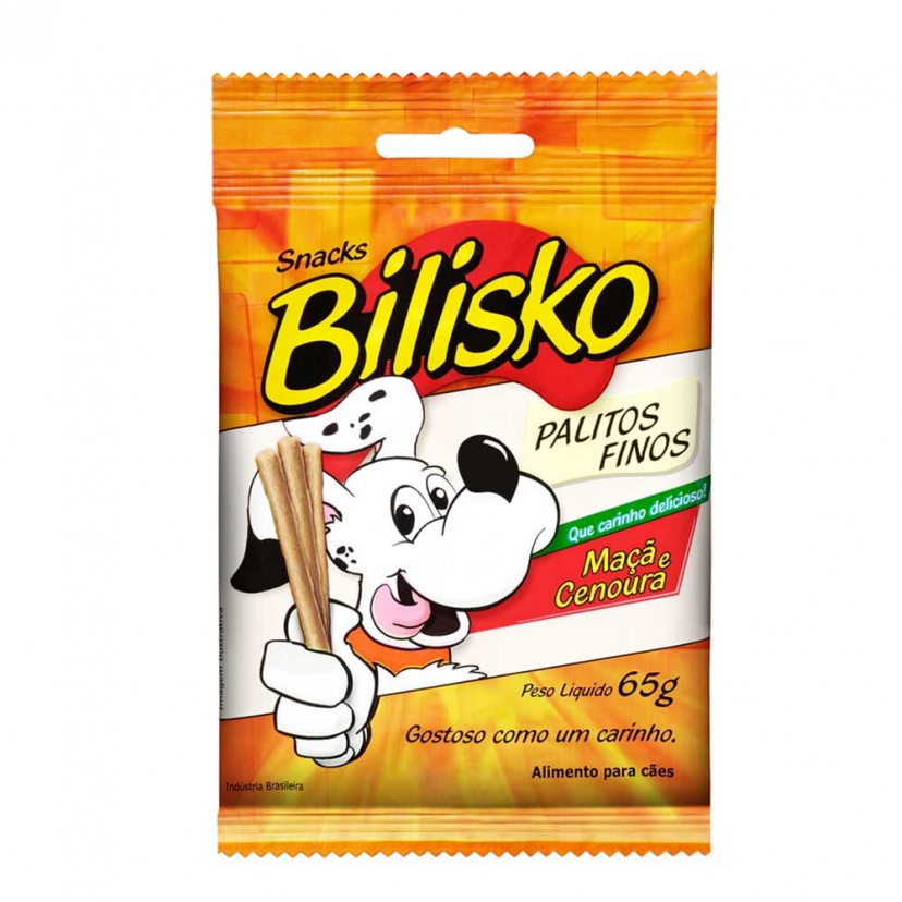 BILISKO CAO PALITO FINO MACA/CENOURA 65GR