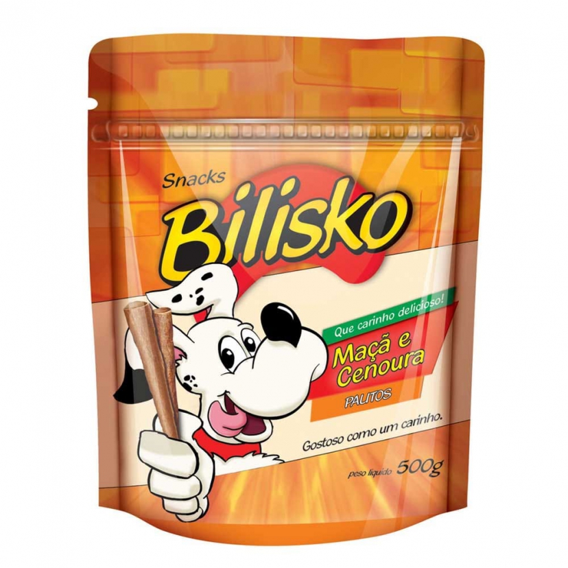 BILISKO CAO PALITO MACA/CENOURA 500GR