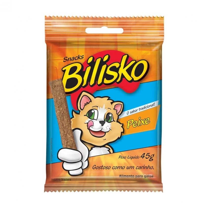 BILISKO GATO BIFINHO PEIXE 45GR