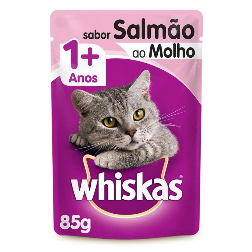 WHISKAS SACHE 85G SALMAO