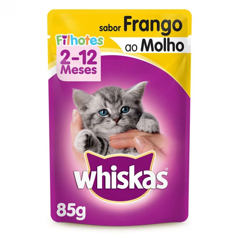 WHISKAS SACHE 85G FILHOTE FRANGO 