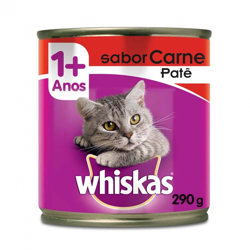 WHISKAS LATA CARNE PATE 290G