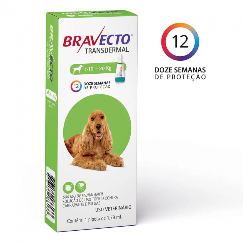 BRAVECTO TRANSDERMAL 10-20KG 500MG 