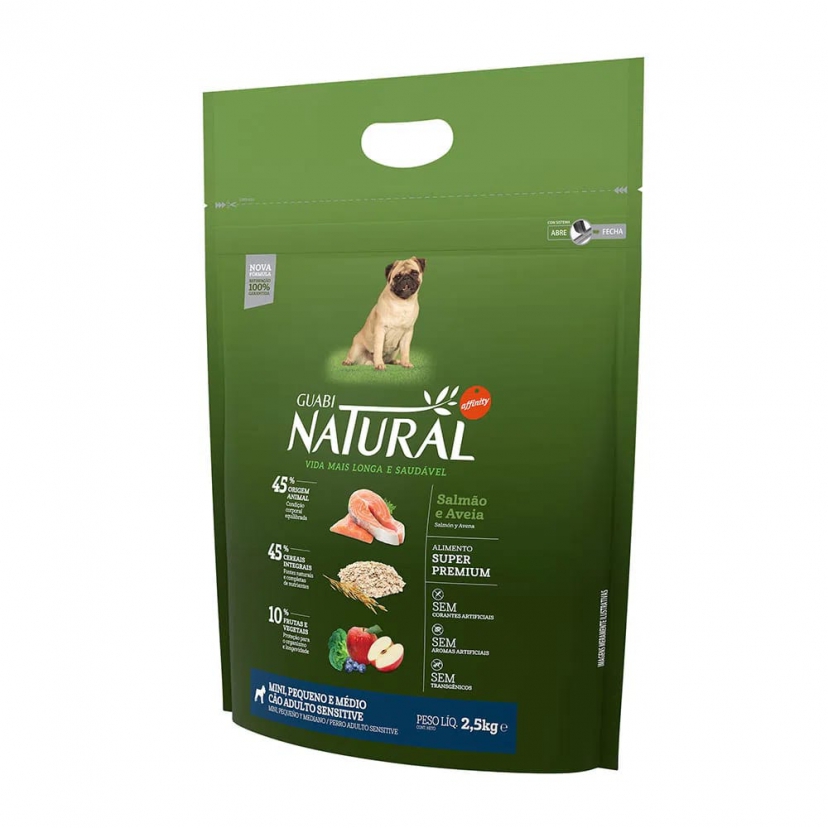 NATURAL SENSITIVE MP 2,5KG SALMAO E AVEIA 
