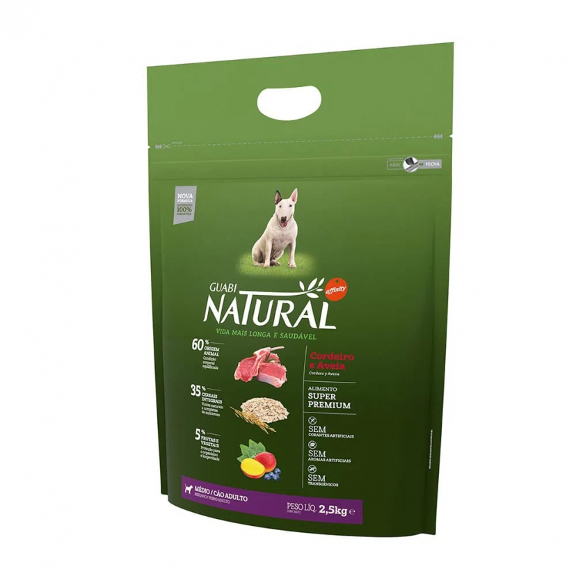 NATURAL ADULTO ME CORD/AVEIA 2,5KG 