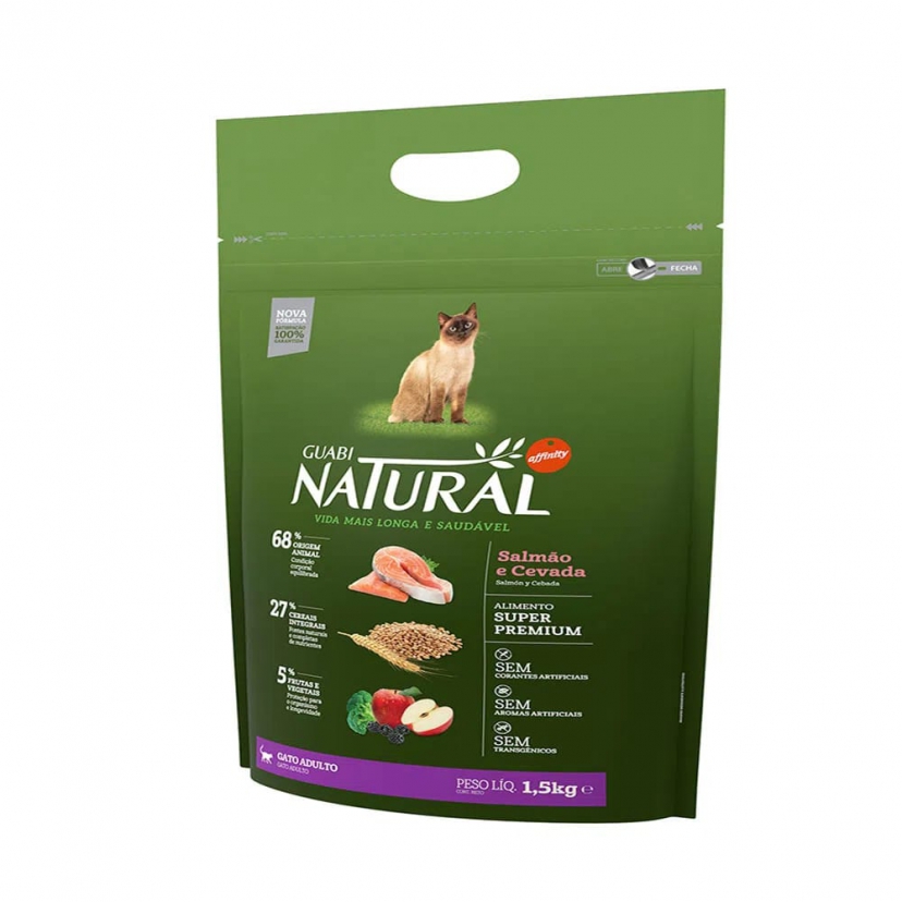 NATURAL GT AD SALM/CEVADA 1,5KG 