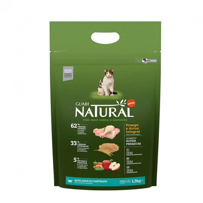 NATURAL GT CAST FRAN/ARROZ 1,5KG 